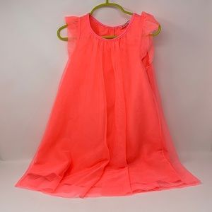 Coral dress for girl